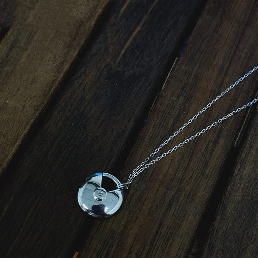 [VA]AMULETTE SILBER VOLLDIAMANT-HALSKETTE