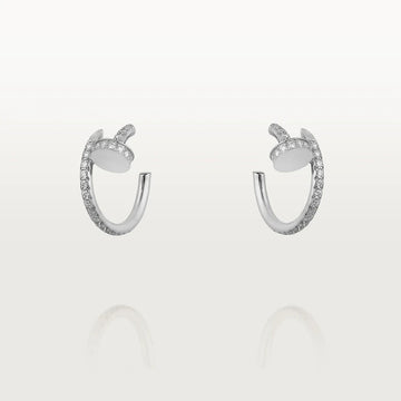 [VA]JUSTE EARRINGS 12.75MM SILVER DIAMOND