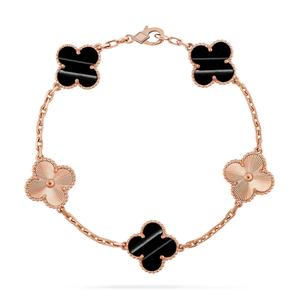 [VA]LUCKY CLOVER 5-MOTIV-ARMBAND - PULSE STONE KOLLEKTION