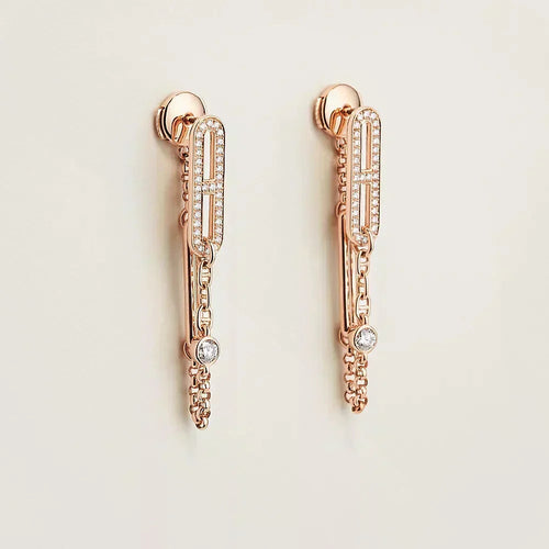[VA]CHAINE CHAOS DIAMOND DROP EARRINGS