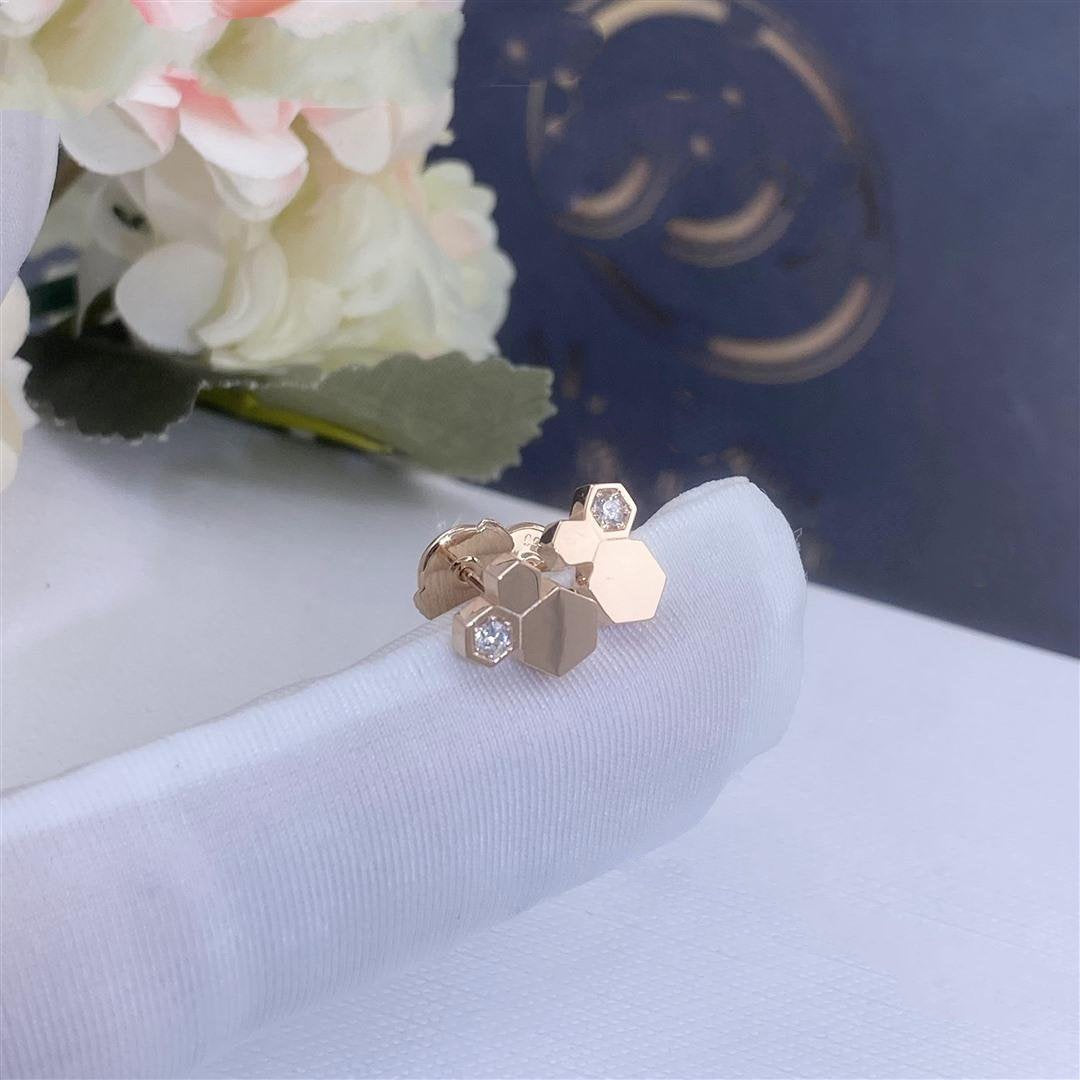 [VA]BEE LOVE OHRRINGE AUS ROTGOLD MIT DIAMANTEN
