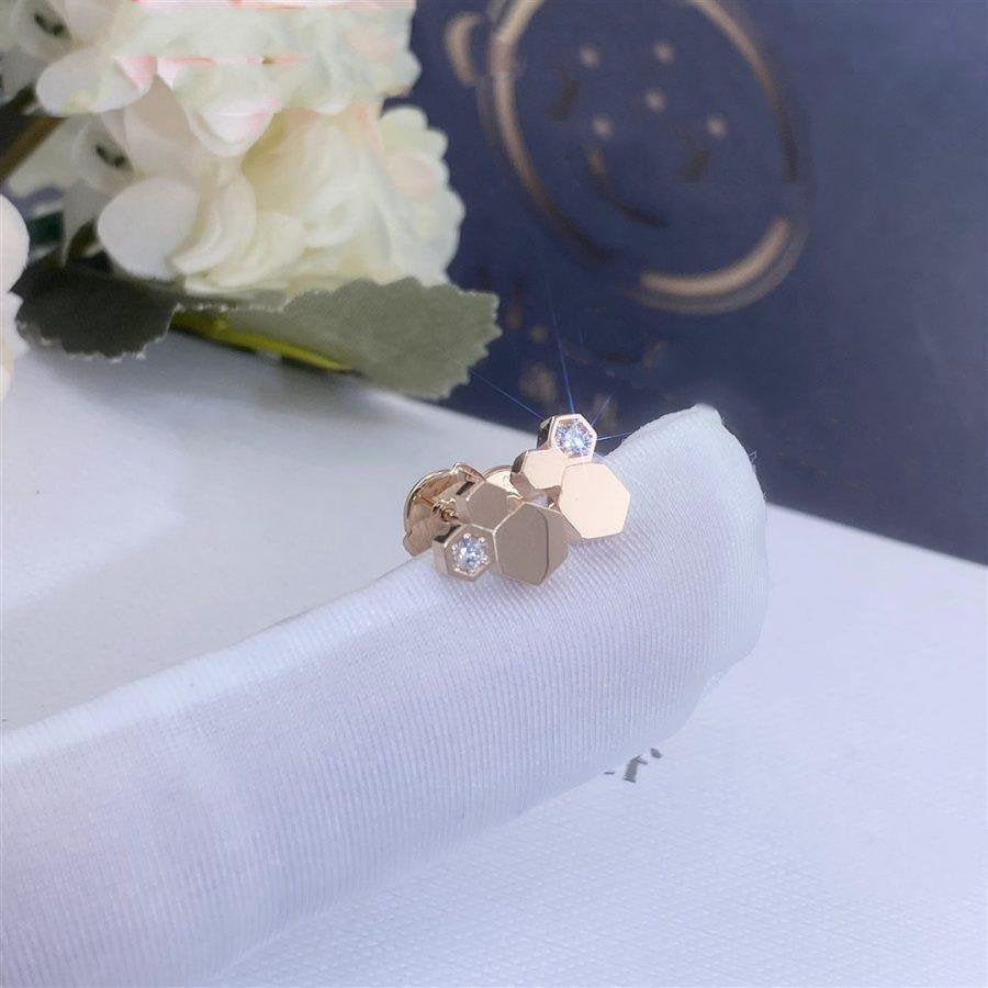 [VA]BEE LOVE ピンクゴールド ダイヤモンド ピアス