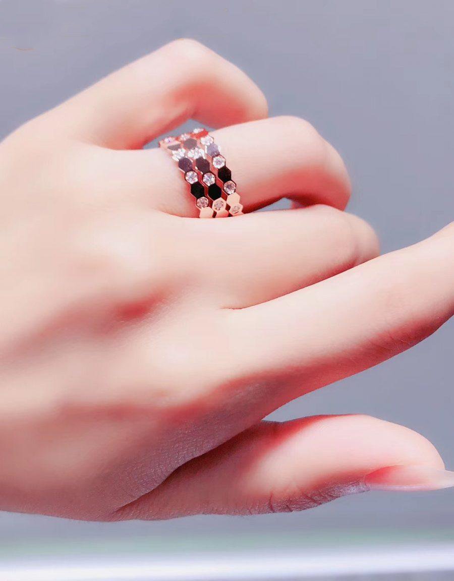 [VA]BEE LOVE RING ROSÉGOLD DIAMANT