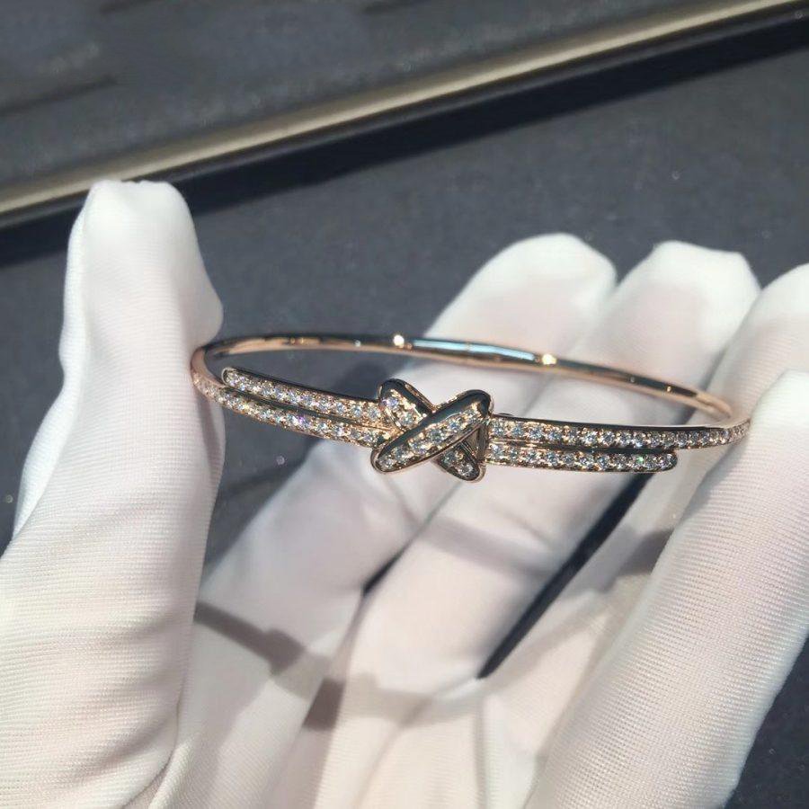 [VA]ARMBAND JEUX DE BRACELETS DIAMANT ROSÉGOLD