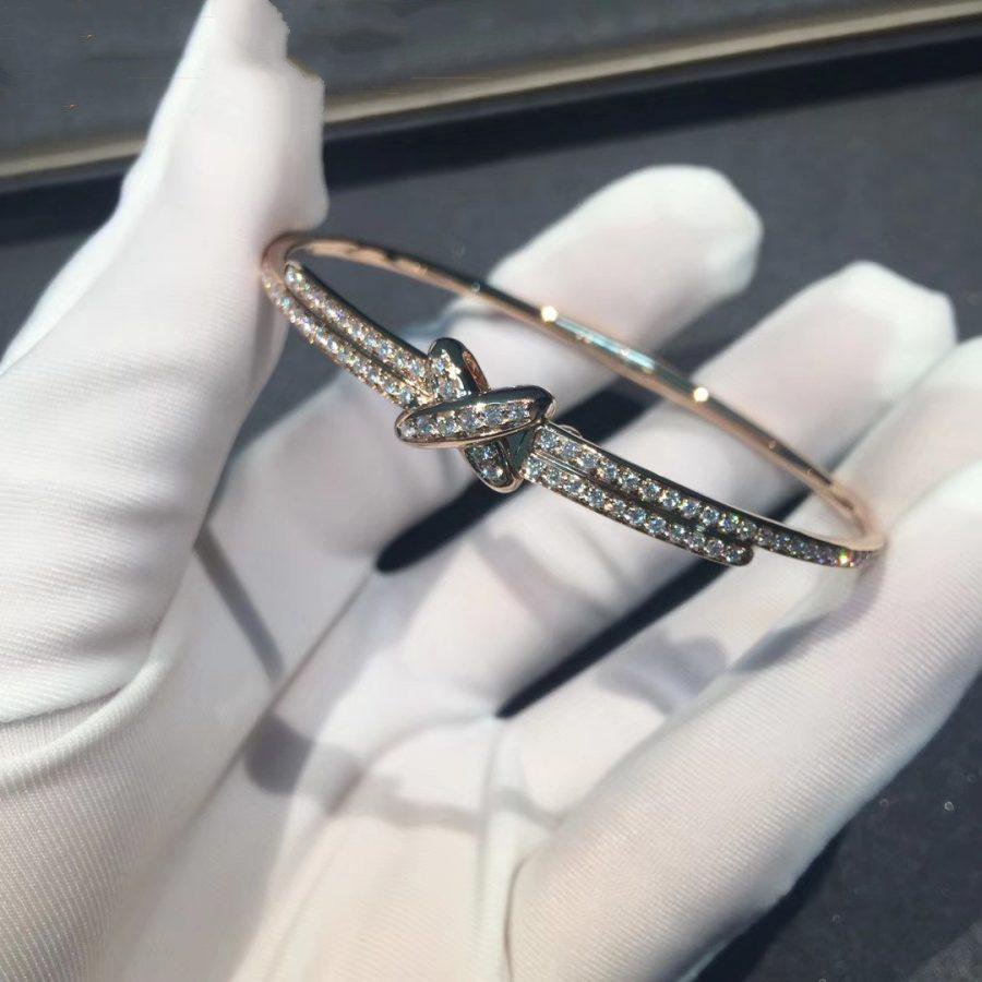 [VA]ARMBAND JEUX DE BRACELETS DIAMANT ROSÉGOLD