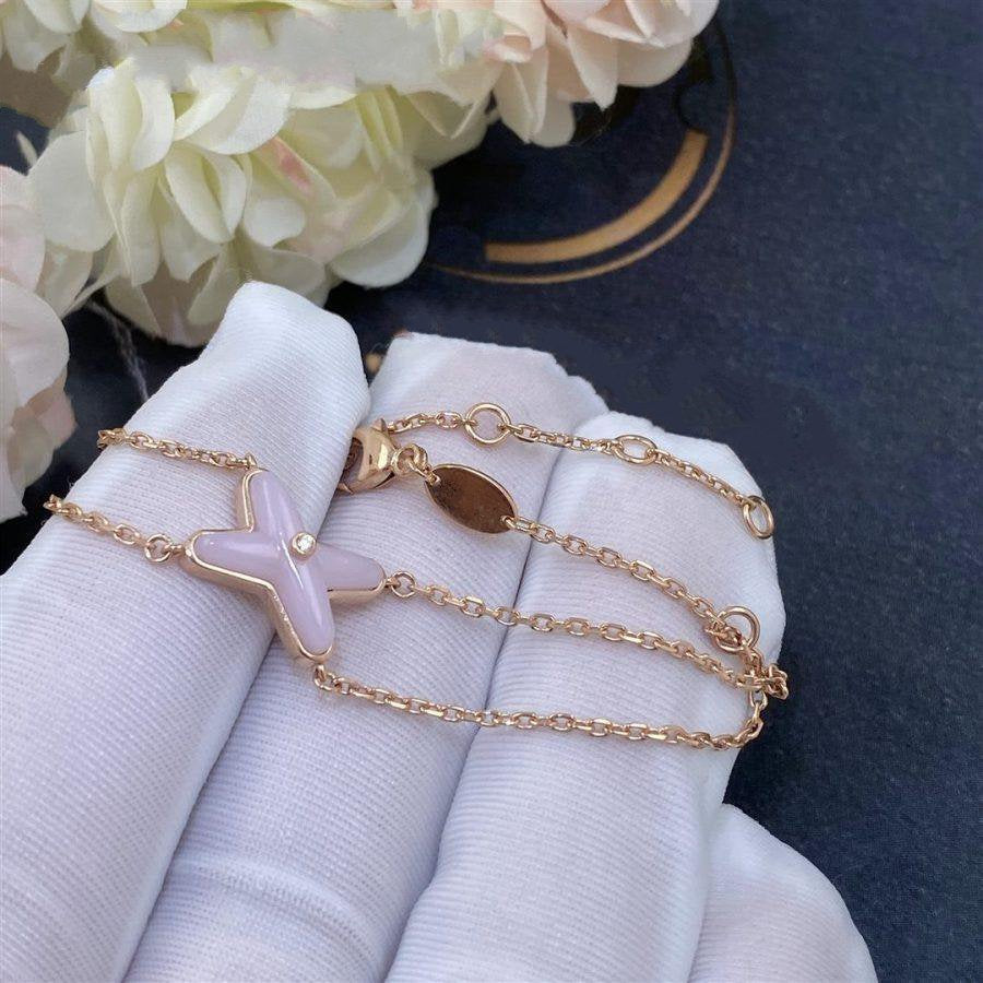 [VA]JEUX BRACELET PINK MOP PINK GOLD 1 DIAMOND