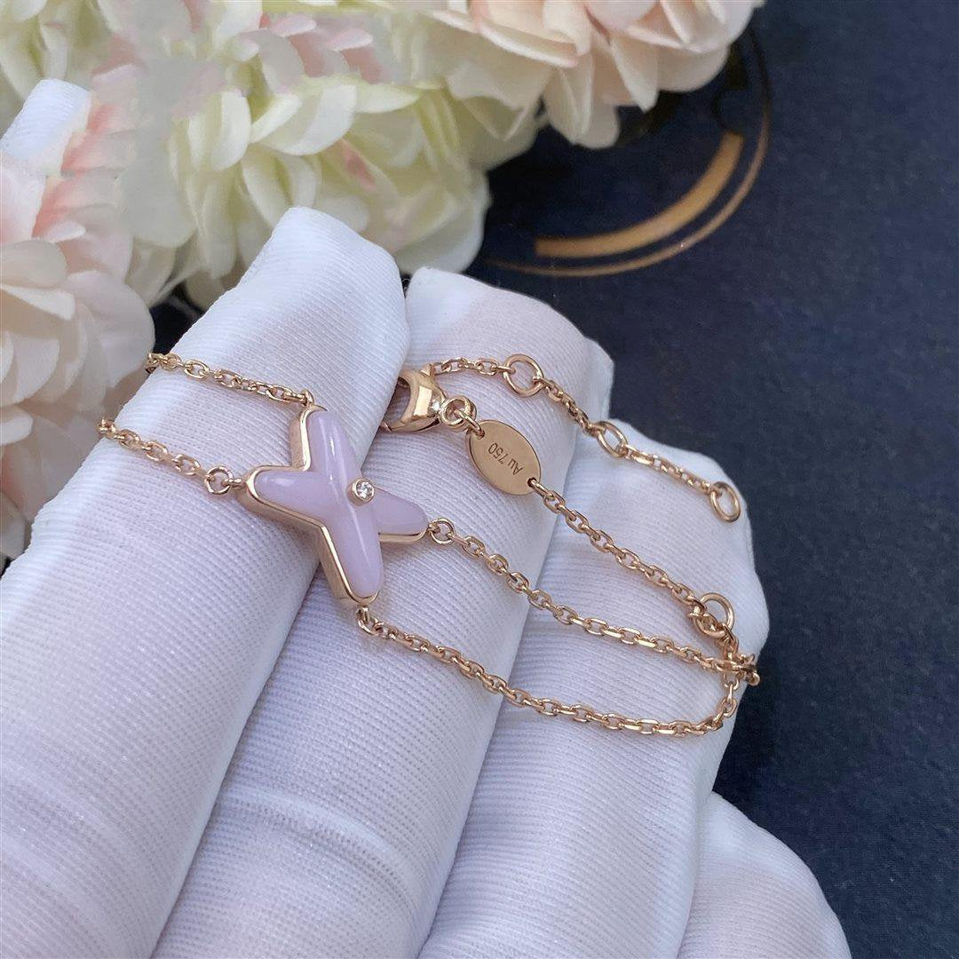 [VA]JEUX BRACELET PINK MOP PINK GOLD 1 DIAMOND