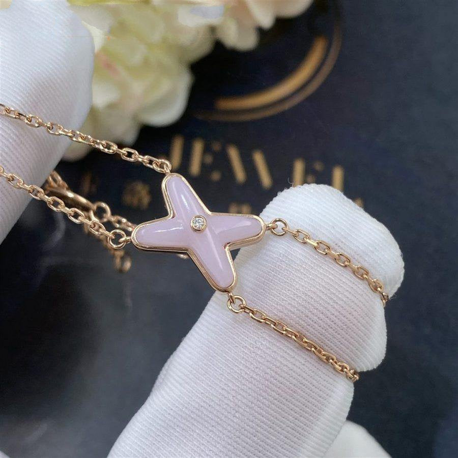 [VA]JEUX BRACELET PINK MOP PINK GOLD 1 DIAMOND
