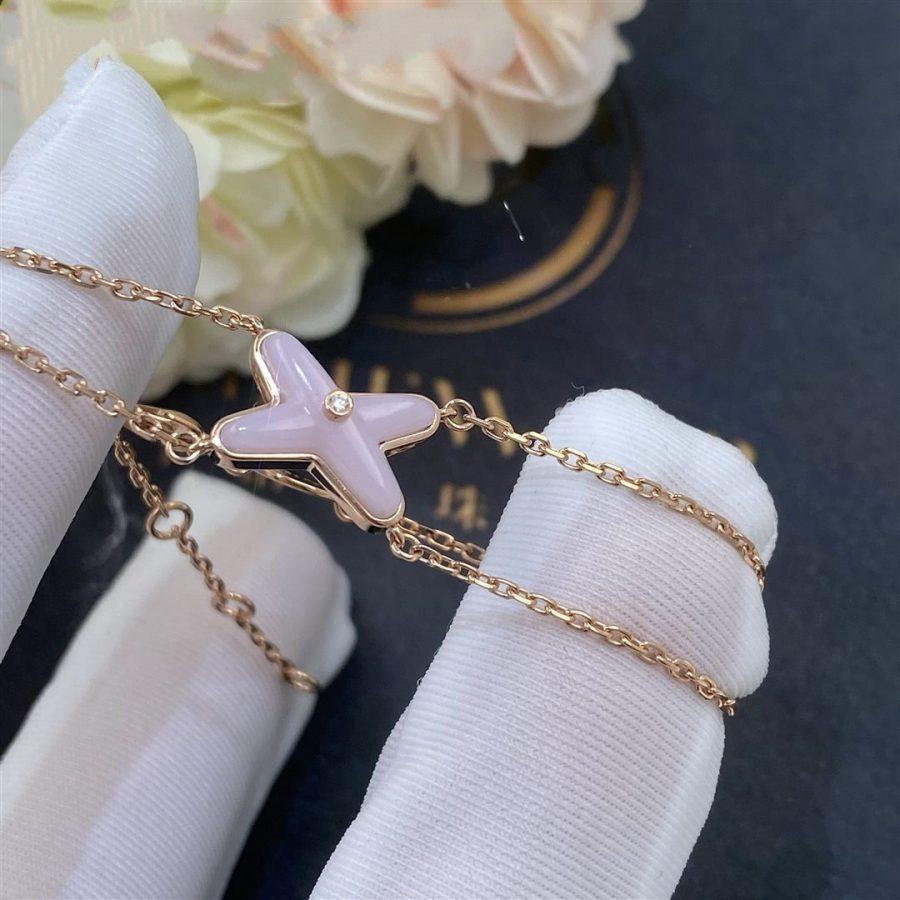 [VA]JEUX BRACELET PINK MOP PINK GOLD 1 DIAMOND
