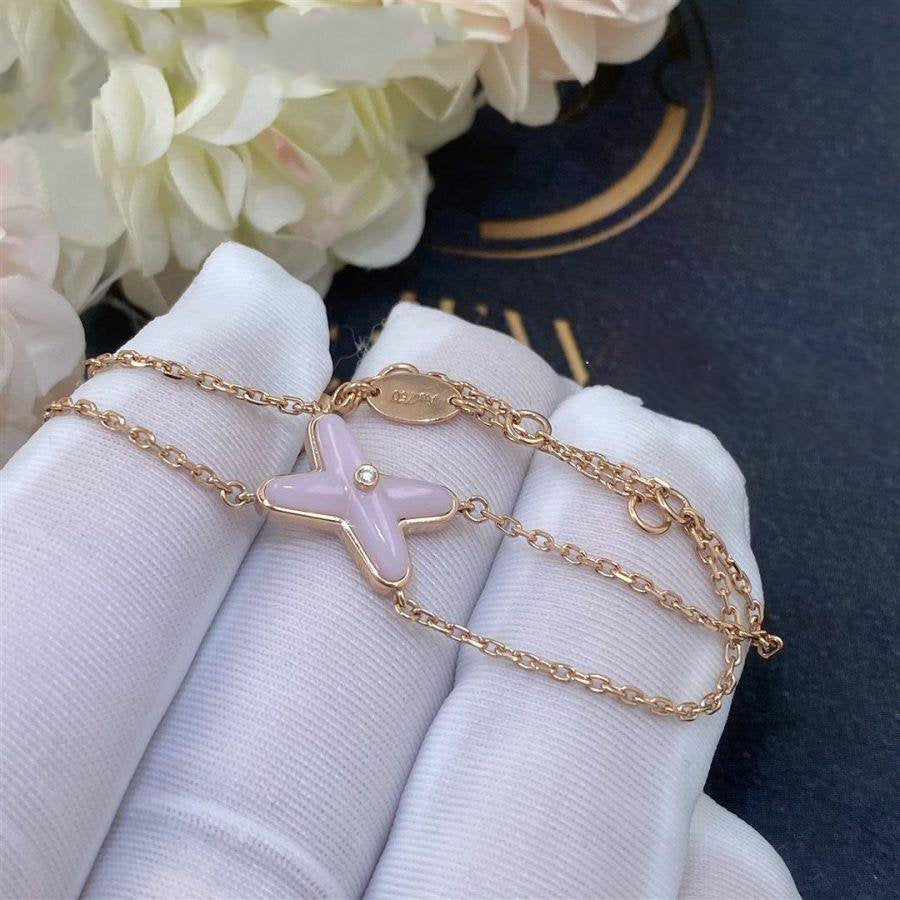 [VA]JEUX BRACELET PINK MOP PINK GOLD 1 DIAMOND