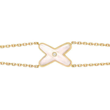 [VA]JEUX ARMBAND WEISSES PERLMUTT GOLD 1 DIAMANT