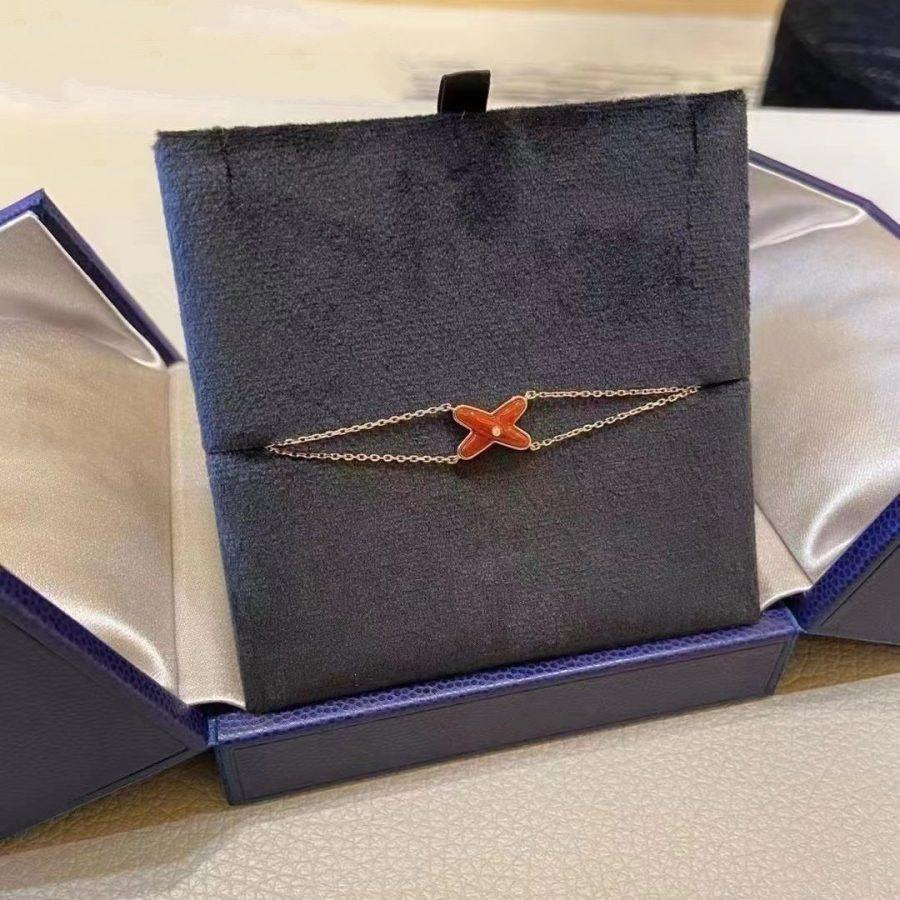 [VA]JEUX ARMBAND KARNELIAN ROSÉGOLD 1 DIAMANT