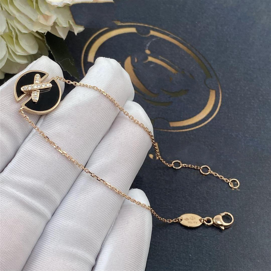 [VA]ONYX-ARMBAND-SET ROSEGOLD DIAMANT