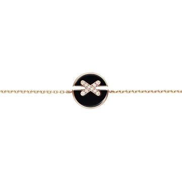 [VA]ONYX-ARMBAND-SET ROSEGOLD DIAMANT