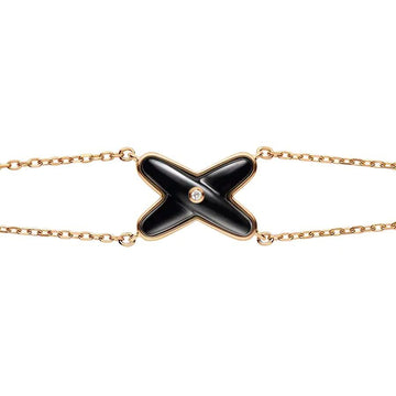 [VA]ARMBAND JEUX ONYX ROSÉGOLD 1 DIAMANT