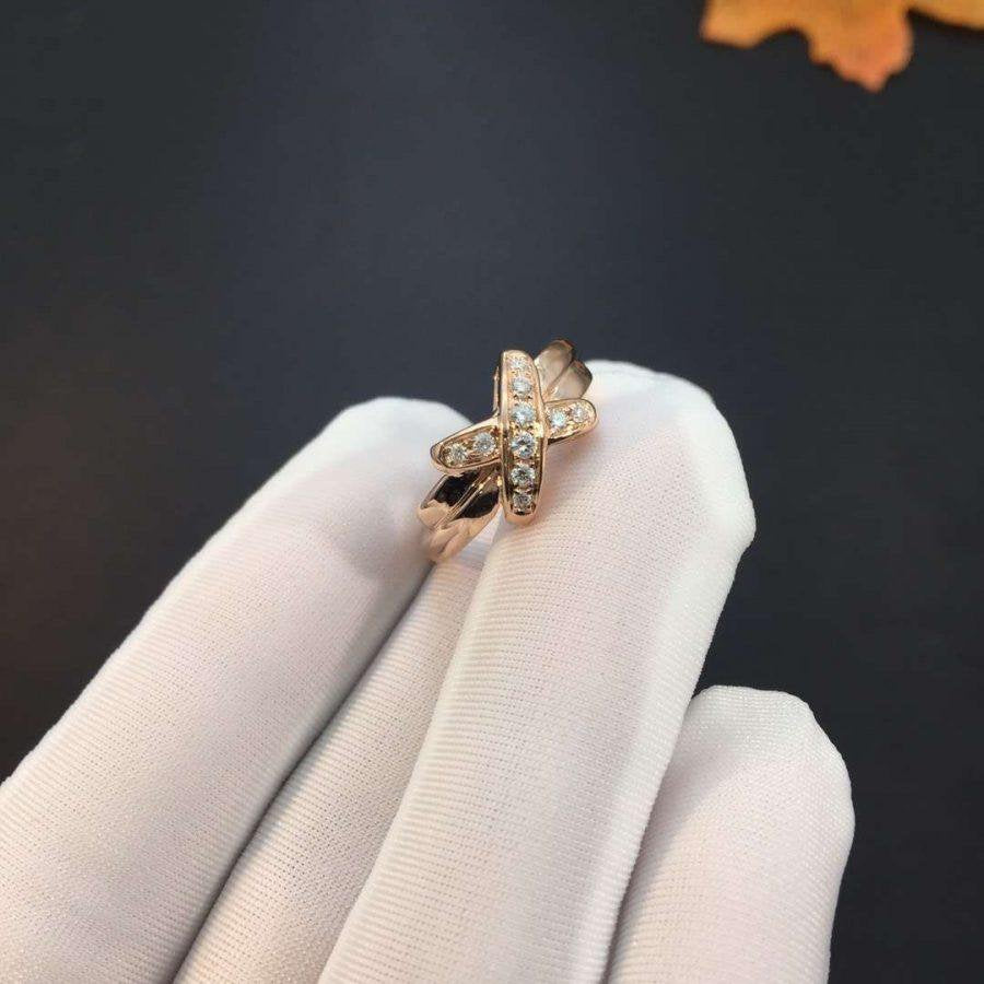 [VA]SET MIT ROSÉGOLD-DIAMANT-RING