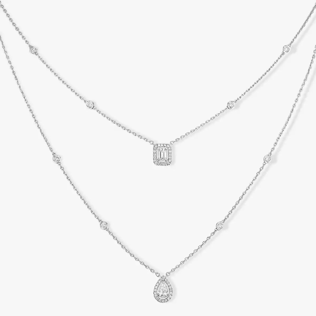 [VA]Diamant-Halskette My Twin 2 Reihen