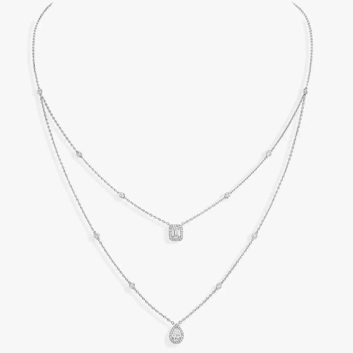 [VA]Diamant-Halskette My Twin 2 Reihen