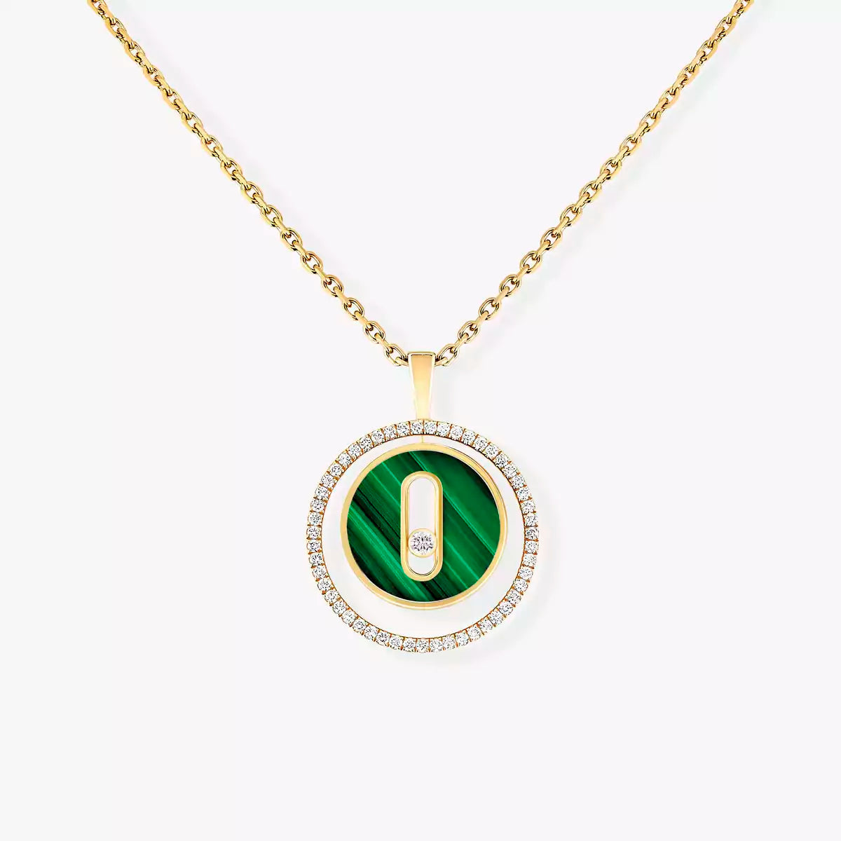 [VA]Lucky Move Diamond Necklace in Rose Gold and White Mother-of-Pearl