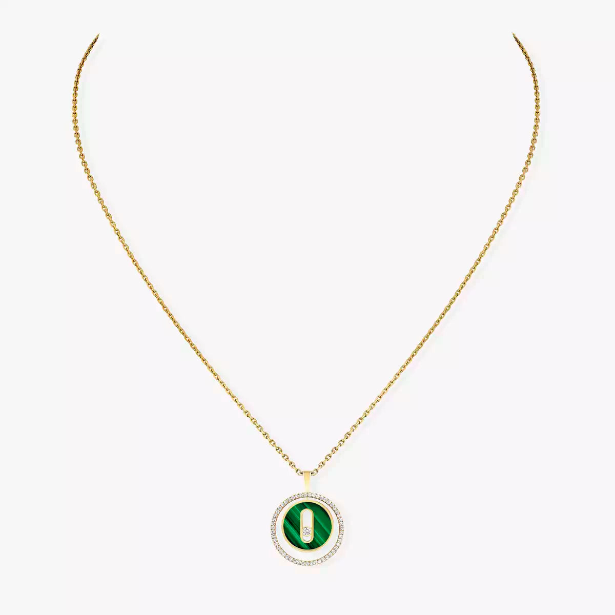 [VA]Lucky Move Diamond Necklace in Rose Gold and White Mother-of-Pearl