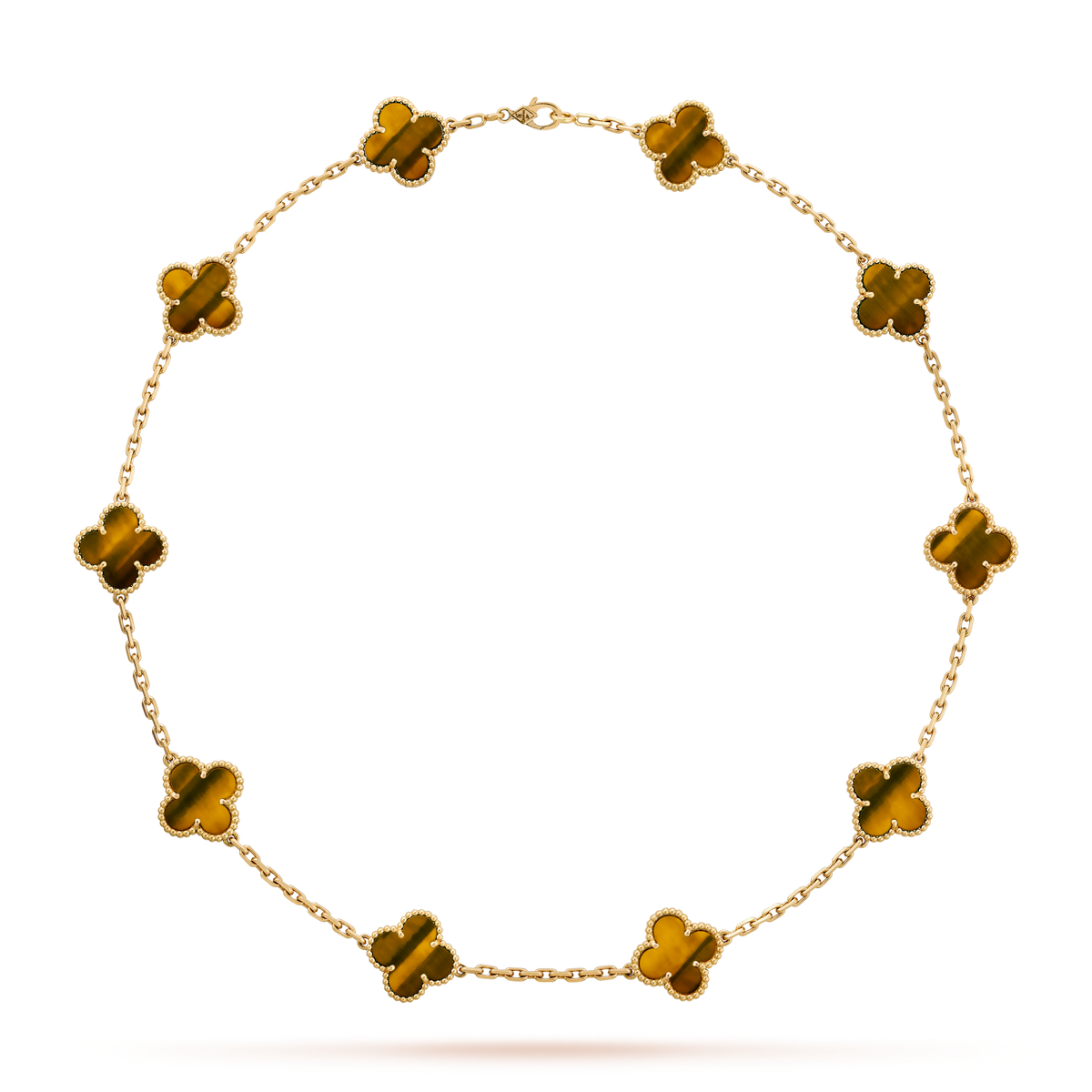 [VA]CLOVER 10 MOTIVE TIGERAUGE-HALSKETTE