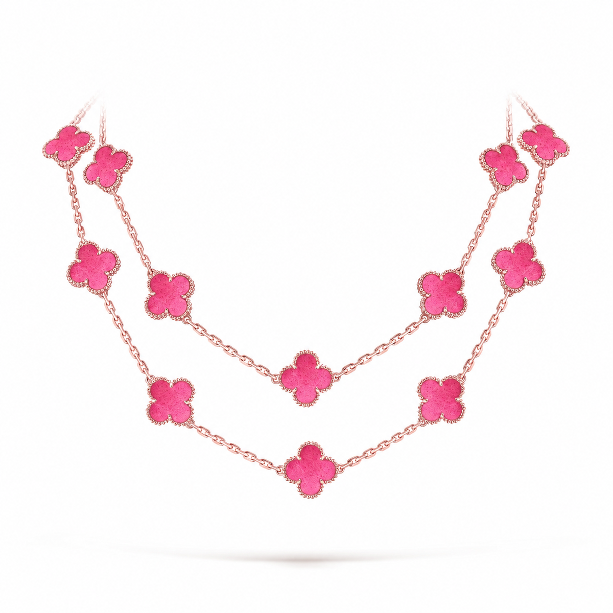 [VA] NEUE CLOVER 20 MOTIVE PINK EMAIL HALSKETTE