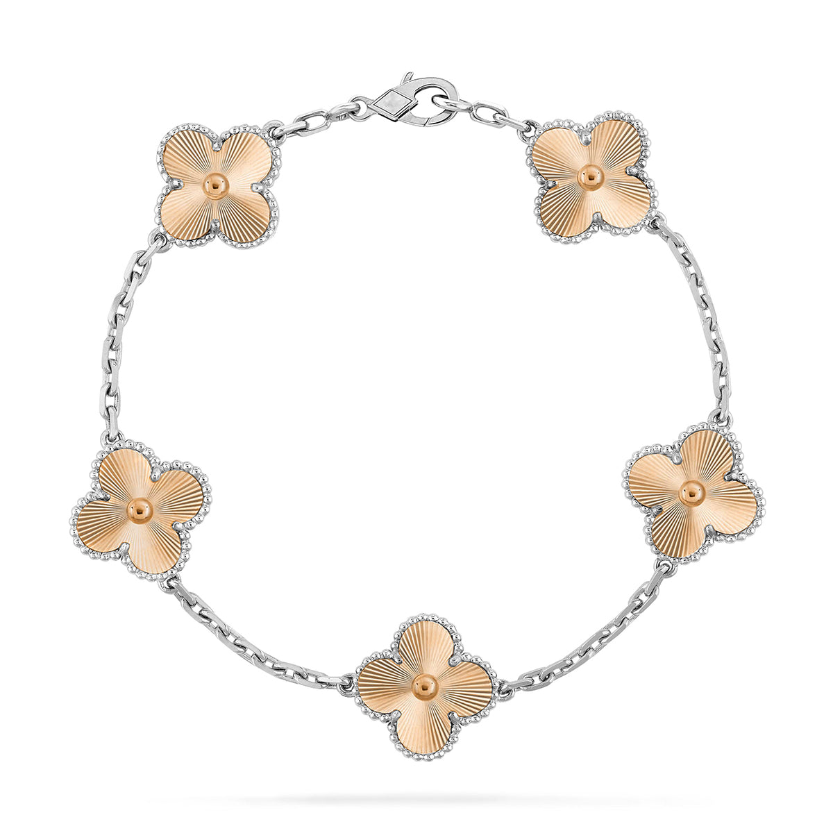 [VA]LUCKY CLOVER 5-MOTIF BRACELET - LASER COLLECTION