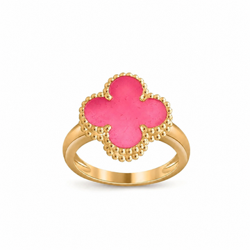 [VA]NEUE KLEEBATT-RINGE IN ROSA EMAILLE