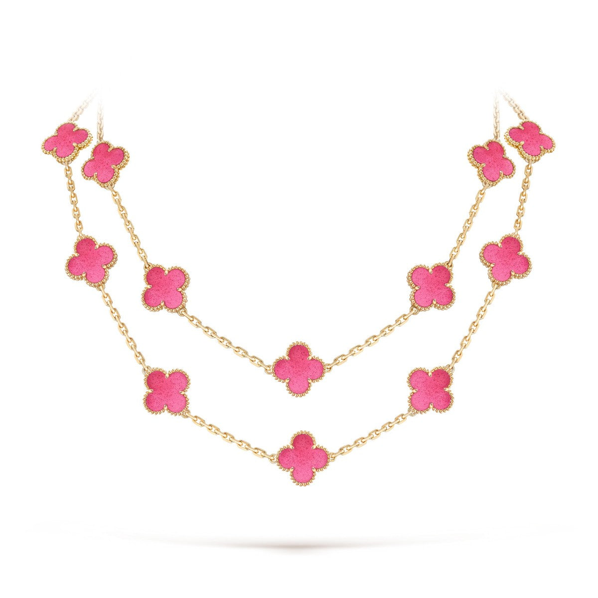 [VA] NEUE CLOVER 20 MOTIVE PINK EMAIL HALSKETTE