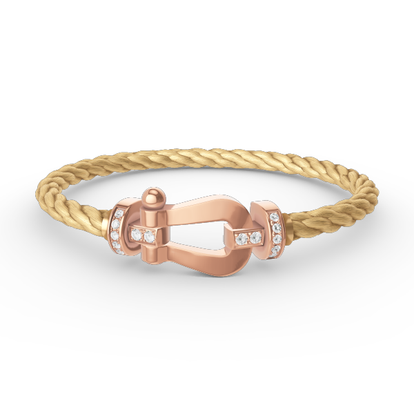 [VA]FORCE GROSSES HUFEISEN-HALBDIAMANTARMBAND ROSÉGOLD