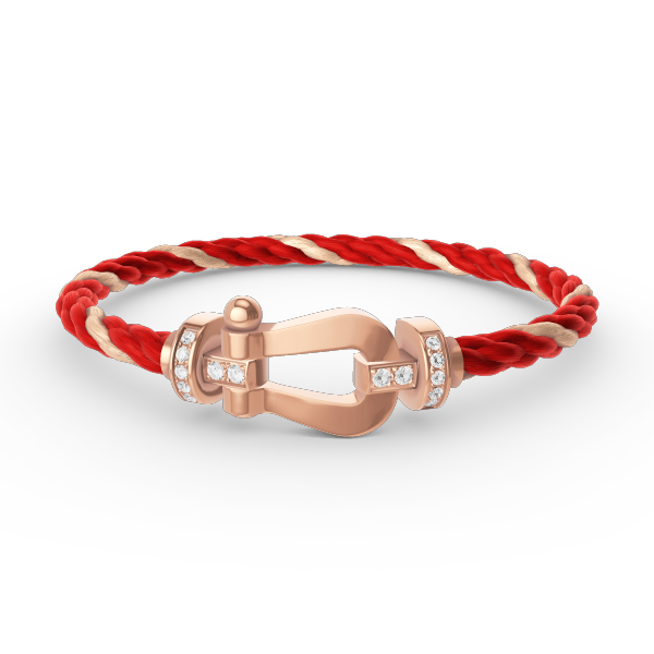 [VA]FORCE GROSSES HUFEISEN-HALBDIAMANTARMBAND ROSÉGOLD
