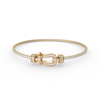 [VA]FORCE  HORSESHOE  DIAMOND TENNIS BRACELET