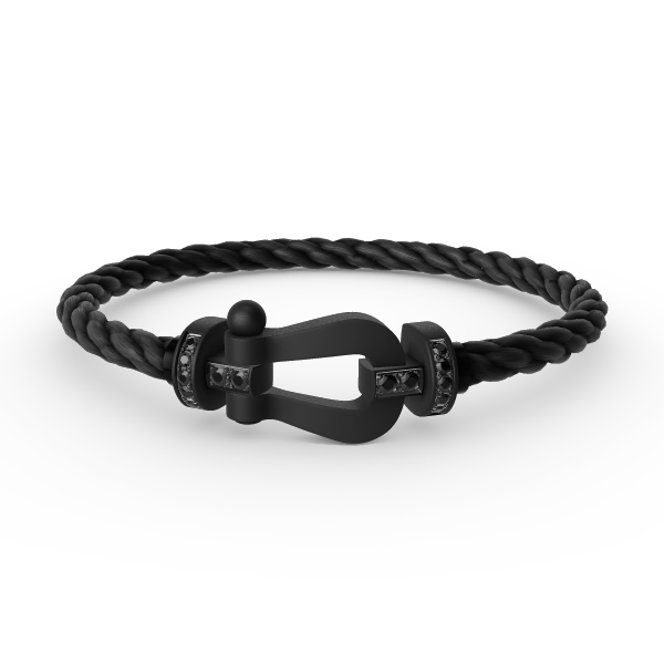 [VA]FORCE LARGE SERIES HORSESHOE BLACK SAMURAI BRACELET