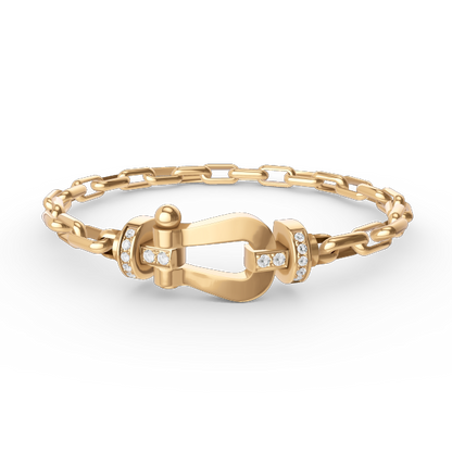 [VA]FORCE LARGE HORSESHOE CLASP  METAL BRACELET
