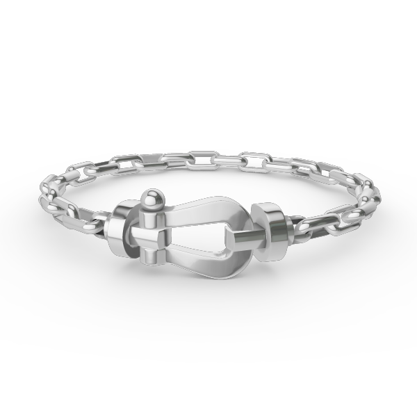[VA]GROSSER HUFEISENVERSCHLUSS METALLARMBAND