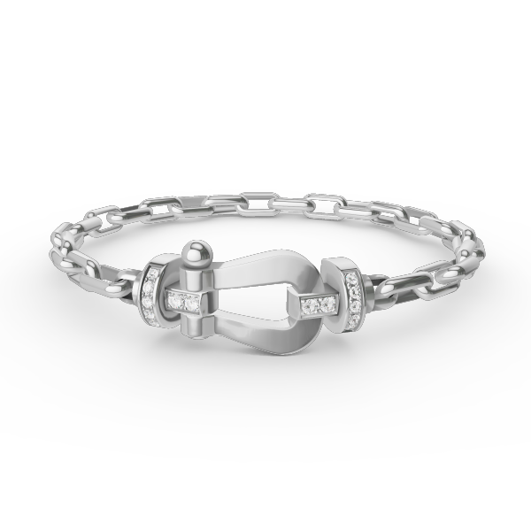 [VA]GROSSER HUFEISENVERSCHLUSS METALLARMBAND