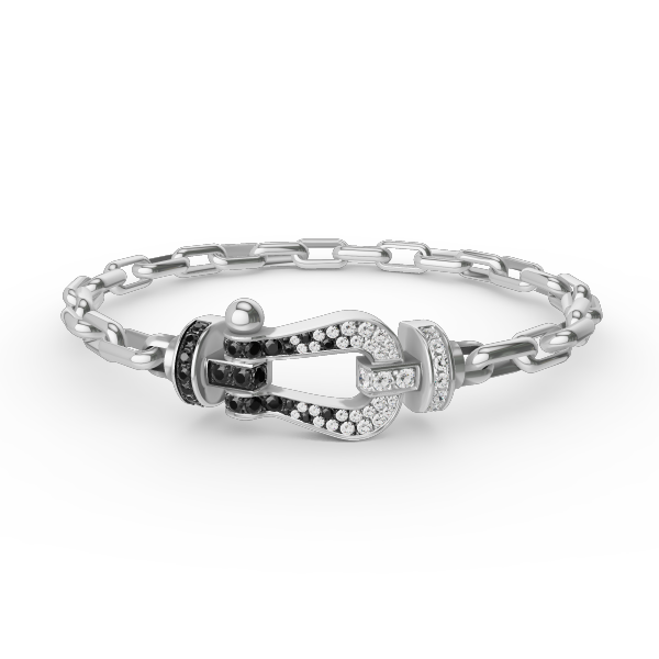 [VA]GROSSER HUFEISENVERSCHLUSS METALLARMBAND