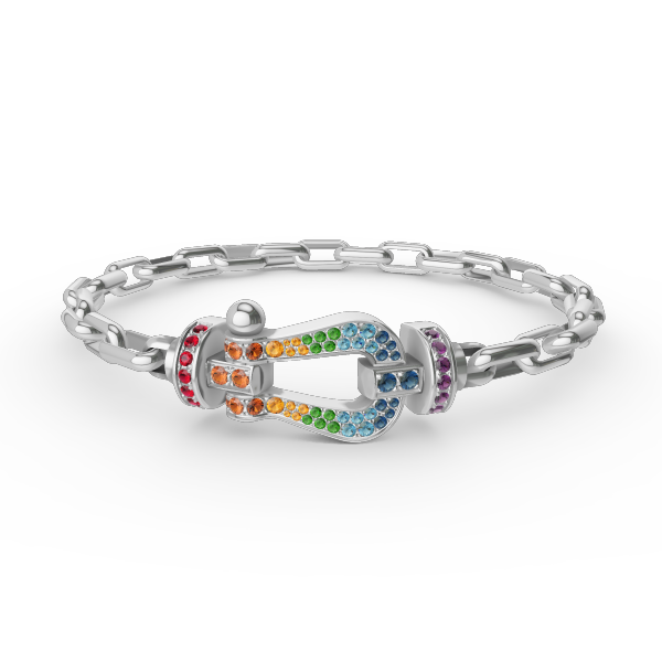 [VA]GROSSER HUFEISENVERSCHLUSS METALLARMBAND