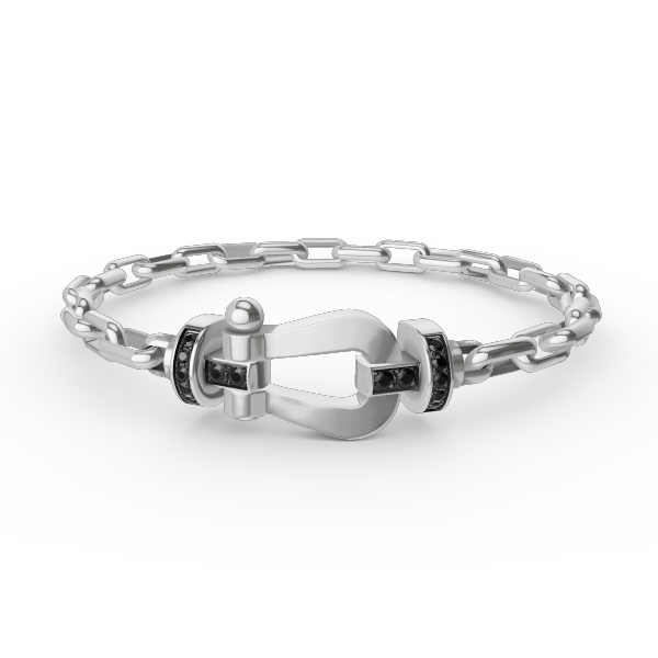 [VA]GROSSER HUFEISENVERSCHLUSS METALLARMBAND
