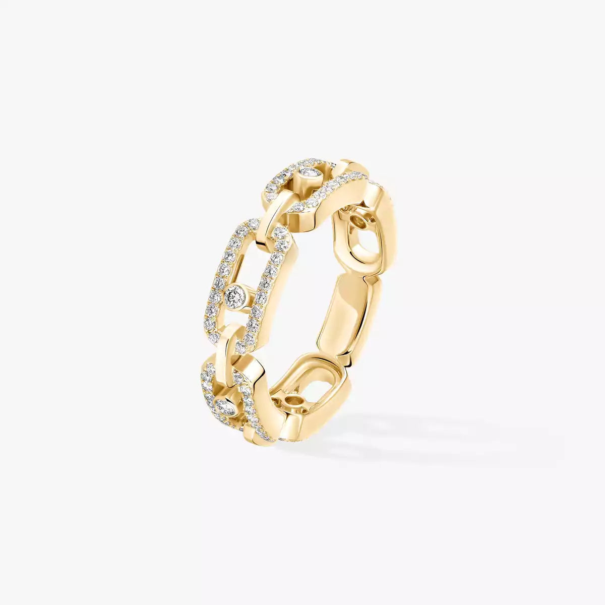 [VA]Move Link Pave_-Ring mit Diamanten in Gold
