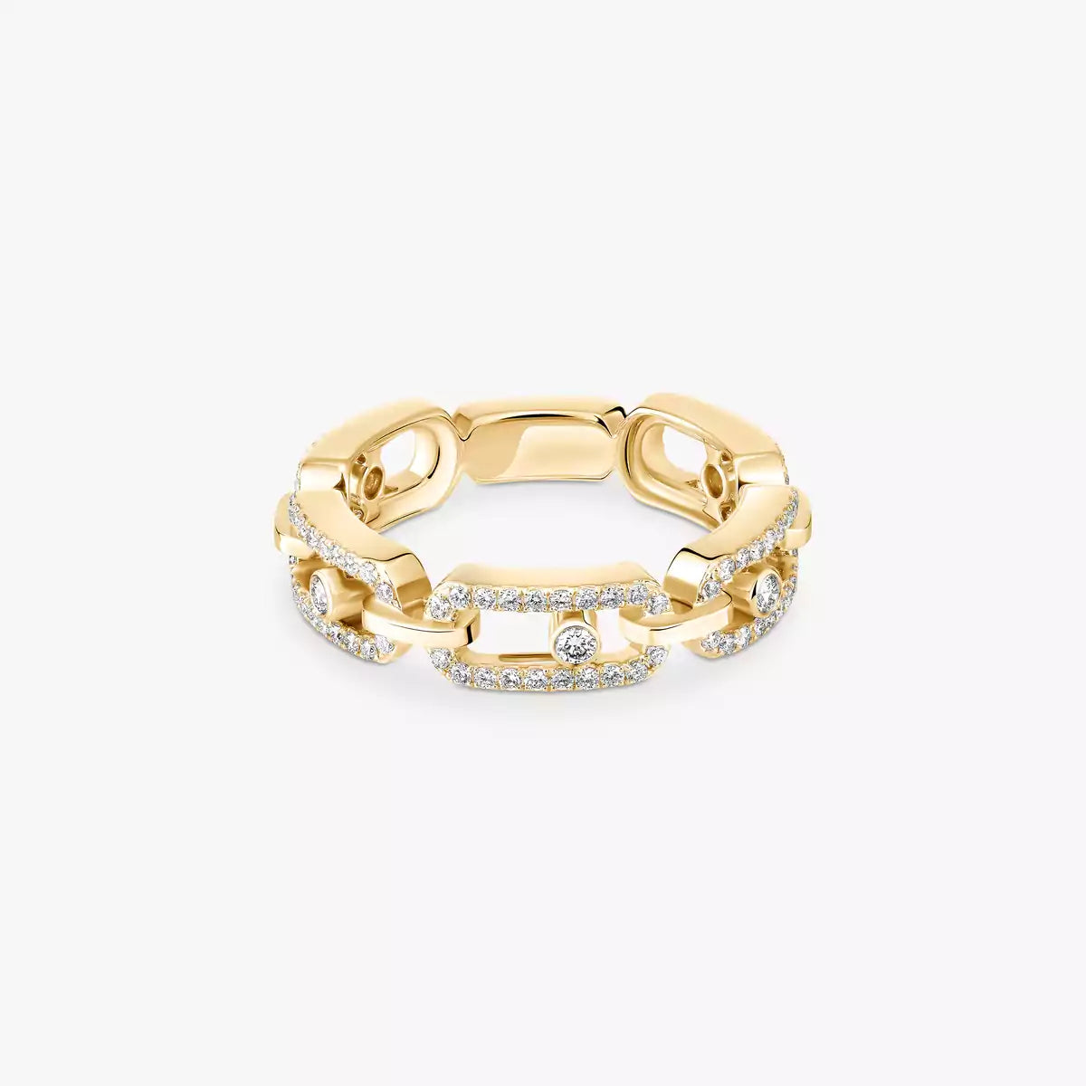 [VA]Move Link Pave_-Ring mit Diamanten in Gold