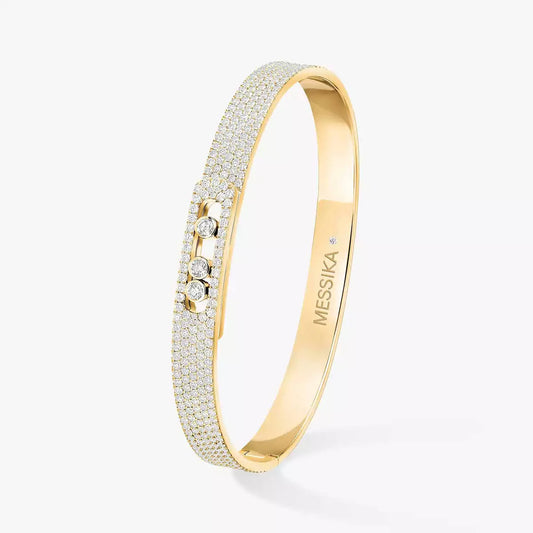 [VA]Move Noa Full Pavé Diamond Bangle Bracelet