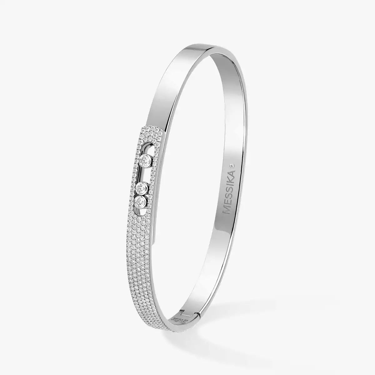 [VA]Move Noa Rose Gold Pavé Diamond Bangle Bracelet