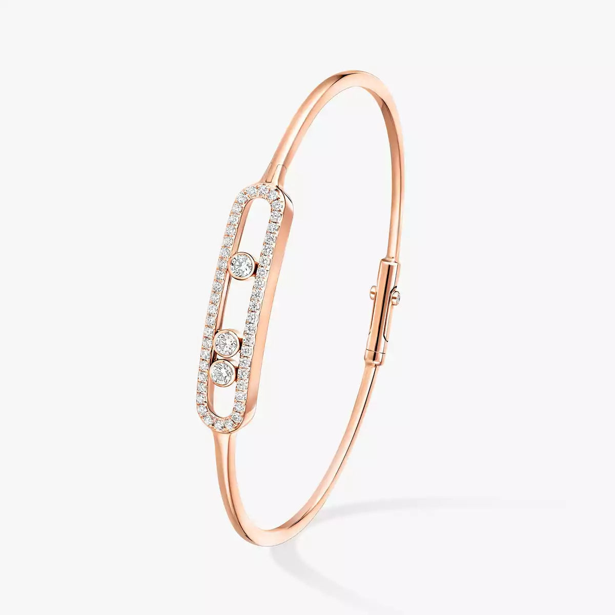 [VA]Move Pavé Diamond Bangle Bracelet M