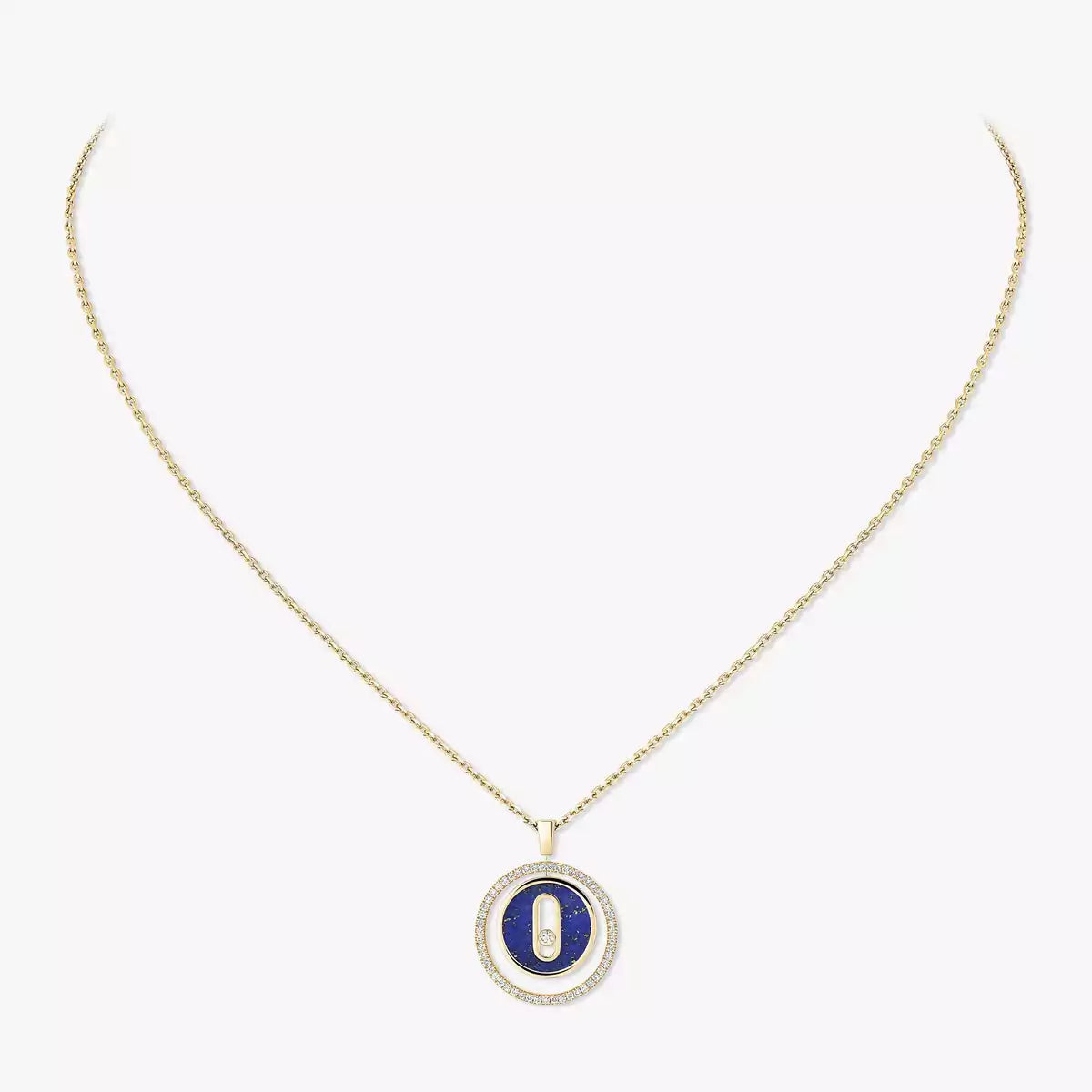 [VA]Lucky Move Diamond Necklace in Rose Gold and White Mother-of-Pearl