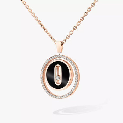 [VA]Lucky Move Diamond Necklace in Rose Gold and White Mother-of-Pearl