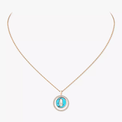 [VA]Lucky Move Diamond Necklace in Rose Gold and White Mother-of-Pearl
