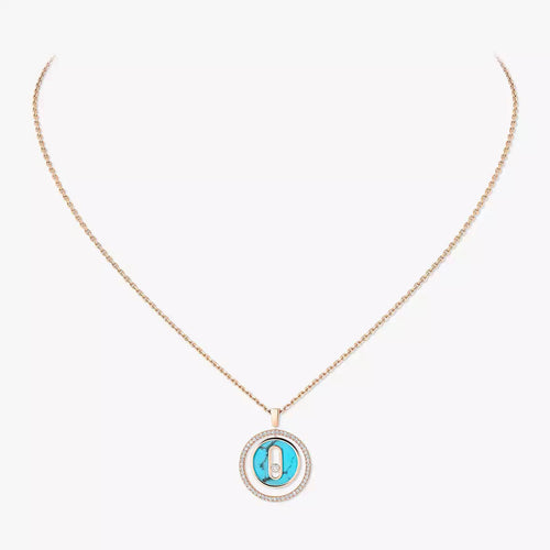 [VA]Lucky Move Diamond Necklace in Rose Gold and White Mother-of-Pearl
