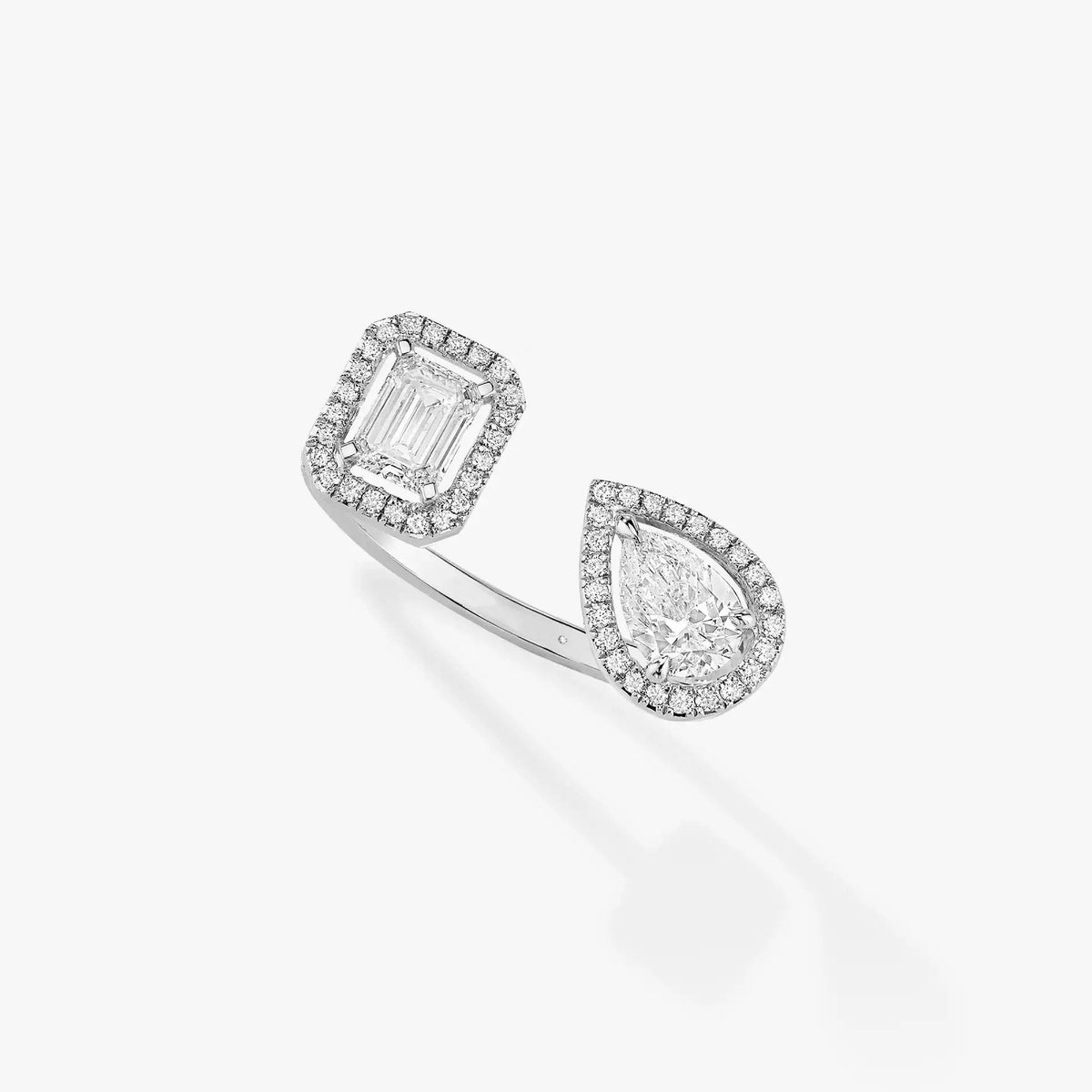 [VA]My Twin Toi & Moi Silver Diamond Ring