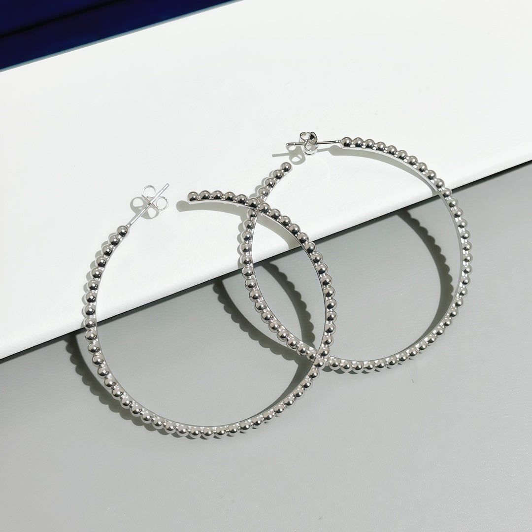 [VA] SMOOTH BEAD STUD EARRINGS
